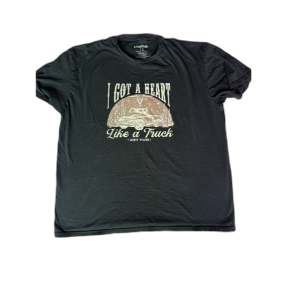 Lainey Wilson "I Got a Heart Like a Truck" graphic T-shirt Black Country Western